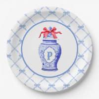 Monograma del cantón de jar de la Chinoiserie Gran