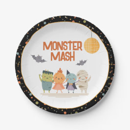 Plato De Papel Monster Mash Costume Fiestas niños Halloween