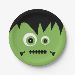 Plato De Papel Monster Mash Frankenstein Halloween