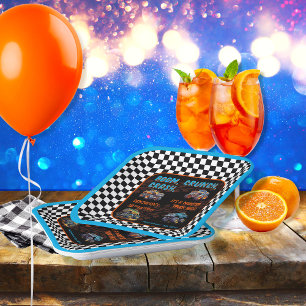 Plato De Papel Monster Truck Bash Boy 10 cumpleaños