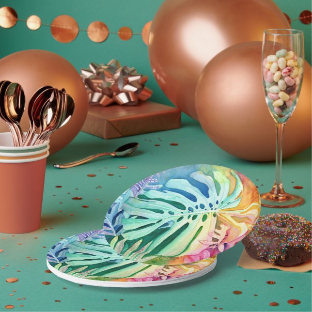 Plato De Papel Monstera (Multi)