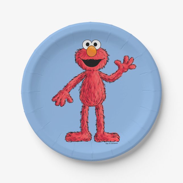 Plato De Papel Monstruo al final de esta historia | Cutie Elmo (Anverso)