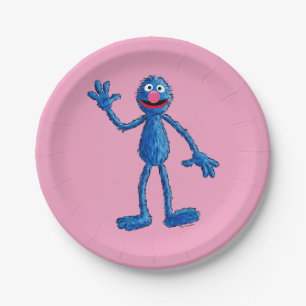 Plato De Papel Monstruo al final de esta historia   Grover