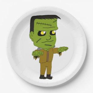 Plato De Papel monstruo chibi