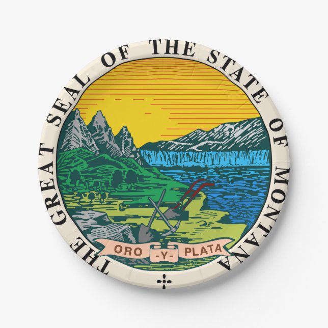 Plato De Papel Montana (Anverso)