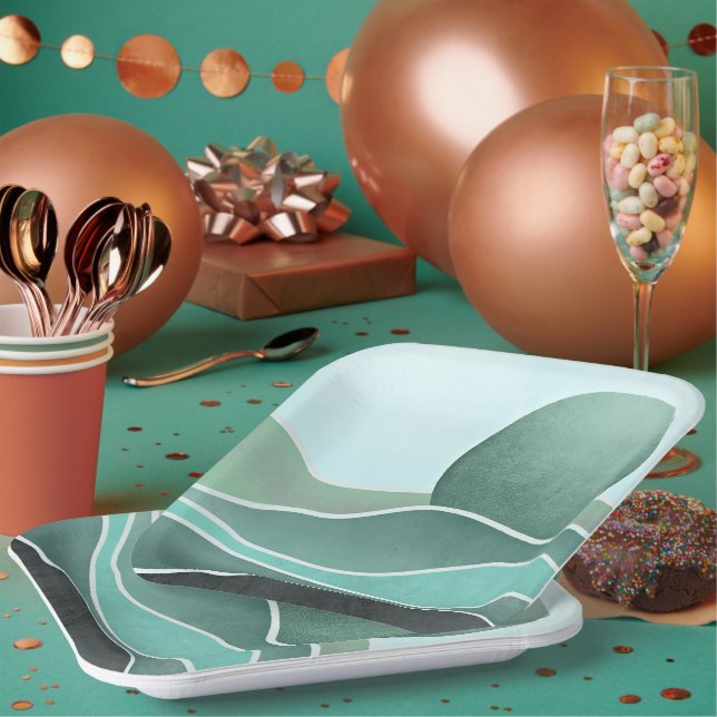 Plato De Papel Montaña Boho (Multi)