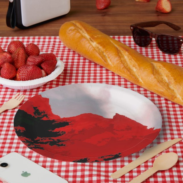 PLATO DE PAPEL MONTAÑAS (Picnic)