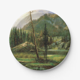 Plato De Papel Montañas de Sierra Nevada (bosques americanos)