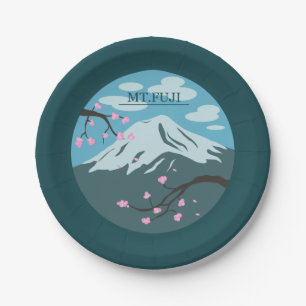 Plato De Papel Monte Fuji