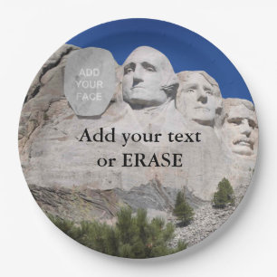 Plato De Papel Monumento nacional adaptable del monte Rushmore…