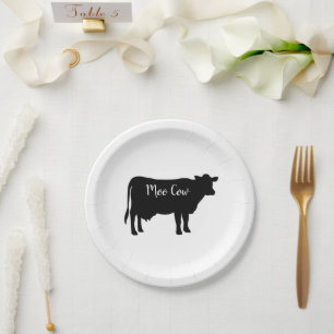Plato De Papel Moo Cow Barnyard Fiesta Napkins de papel
