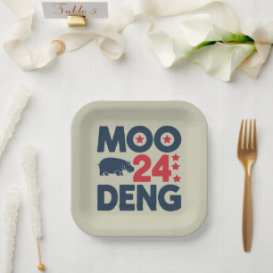 Plato De Papel Moo Deng 2024 Moo Deng Moo Deng Cute Bebe Hipopóta