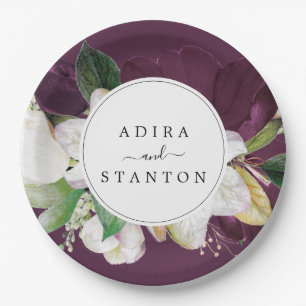 Plato De Papel Moody Purple Blogs   Torta Boda de ciruela
