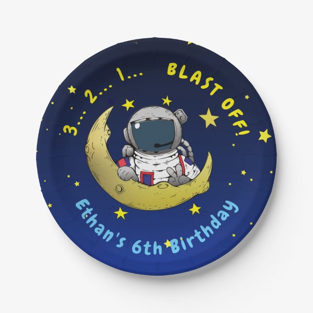 Plato De Papel Moon Adventure (Anverso)