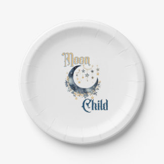 Plato De Papel Moon Child