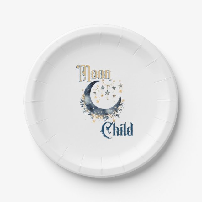 Plato De Papel Moon Child (Anverso)