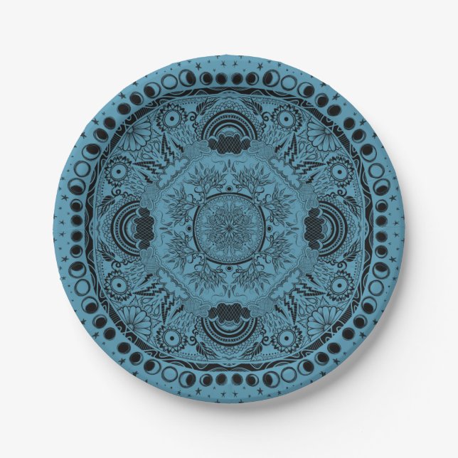 Plato De Papel Moon Mandala MoonChild Yoga (Anverso)