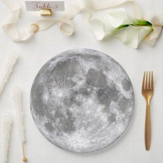 Plato De Papel Moon Tableware from Celestial Collection 