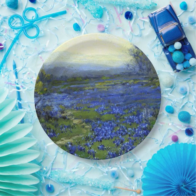Plato De Papel Morning in the Bluebonnets (Fiesta)