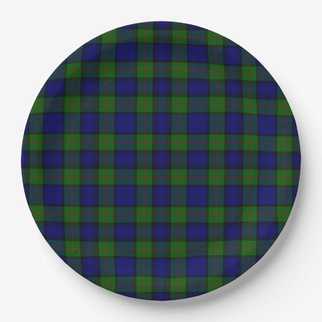 Plato De Papel Morray tartan spp. (Anverso)