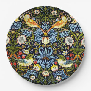 Plato De Papel Morris - Ladrón de fresa