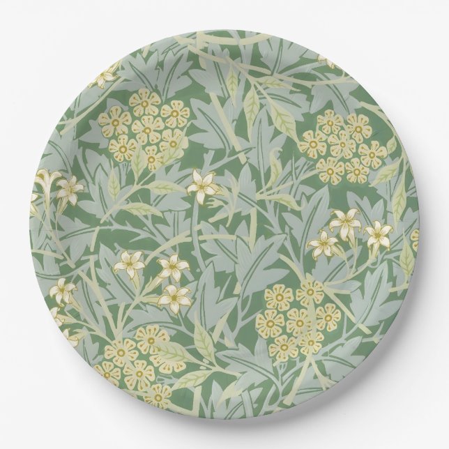 Plato De Papel Morris Vine & Jasmine Garden Flower Classic (Anverso)