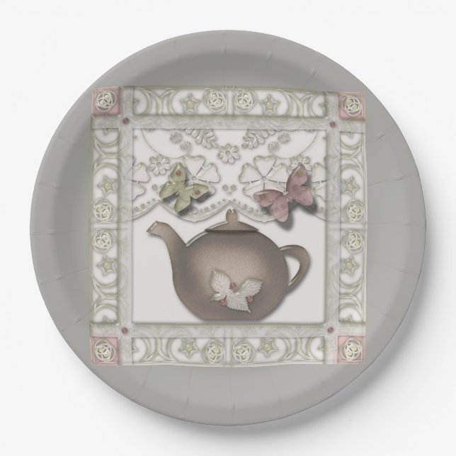 Plato De Papel Mosaico para la cocina. (Anverso)