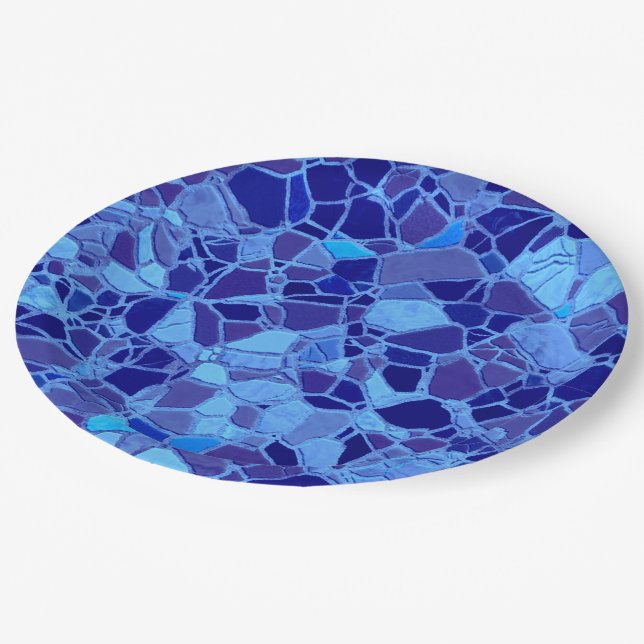 Plato De Papel mosaico roto C (Angular)