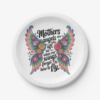 Plato De Papel Mothers Are Angels Who Lift Us