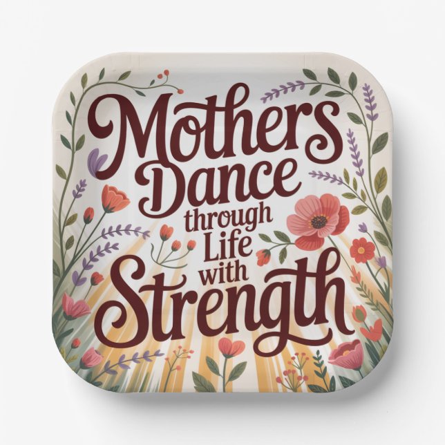 Plato De Papel Mothers Dance Through Life With Strength (Anverso)