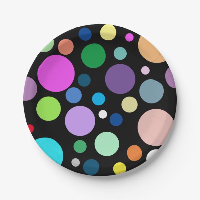 Plato De Papel motif rond (Anverso)