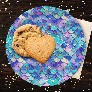 Plato De Papel Motivo de escalas de sirvientas Fiesta de cumpleañ