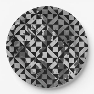 Plato De Papel Motivos de color de agua 5