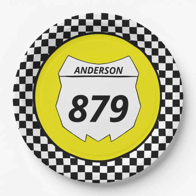 Plato De Papel Motocross Personalizado Dirt Bike Number Plate on  (Anverso)