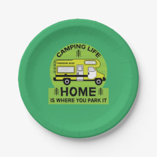 Plato De Papel Motohogar RV Motorhome Camping Life Latte Mug