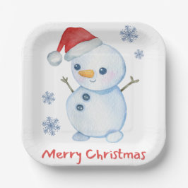 Plato De Papel Mr. Frosty