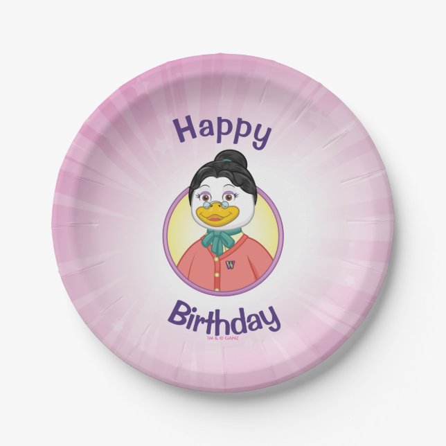 Plato De Papel Ms Birdy (Anverso)