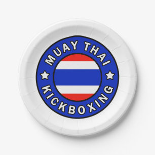 Plato De Papel Muay Thai