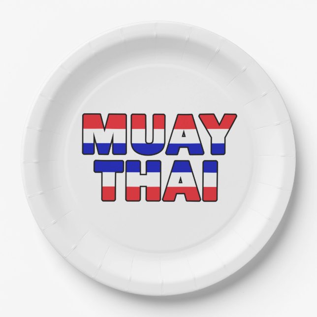 Plato De Papel Muay Thai (Anverso)