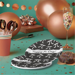 Plato De Papel Mucha Pi - Matemáticas - Placa de papel feliz Día 