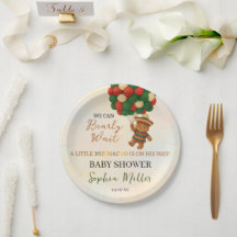 Muchacho al aguarela Oso Mexicano Baby Shower
