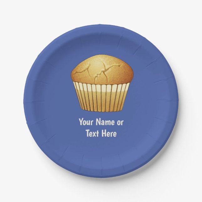 Plato De Papel Muffin en funda para cualquier ocasión - Añadir pr (Anverso)