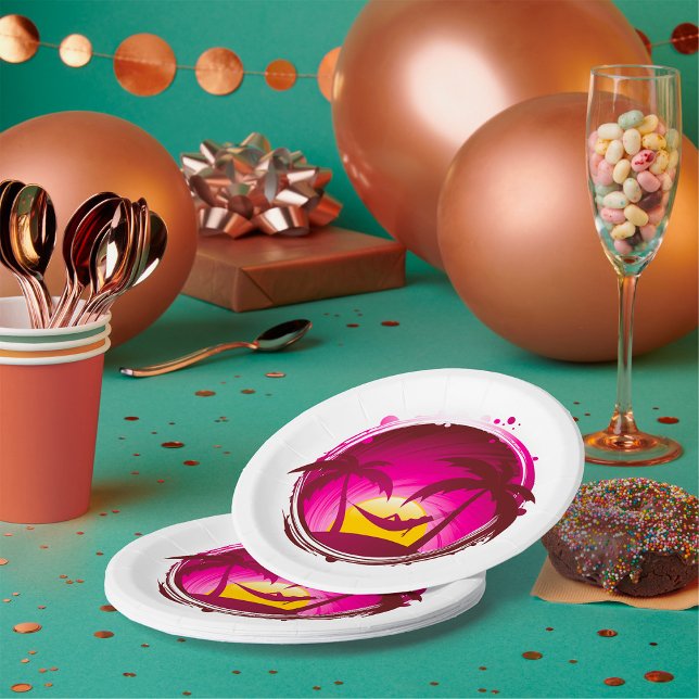 Plato De Papel Mujer En Una Hamaca (Subido por el creador)