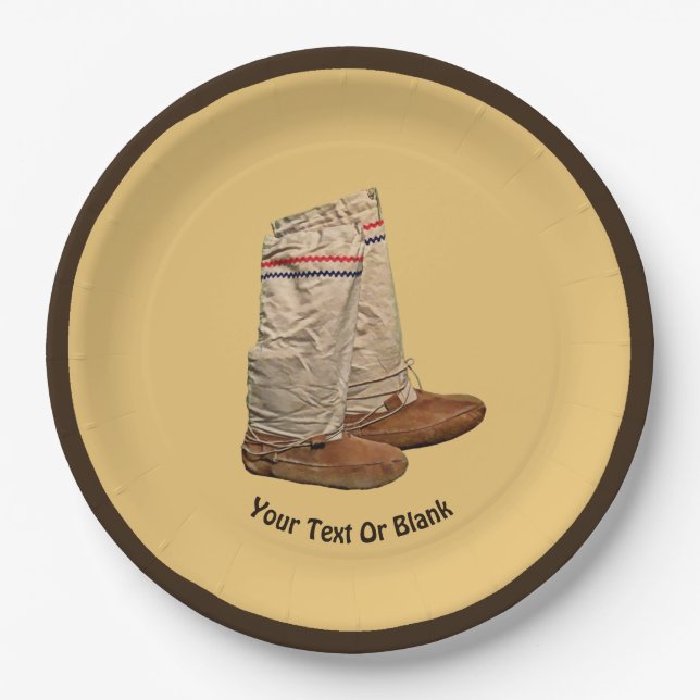 Plato De Papel Mukluks (Anverso)