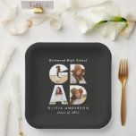 Plato De Papel Multifoto grapa decoración moderna y elegante de f<br><div class="desc">Placas de papel de decoración fiesta elegante y con múltiples fotos. Diseño monocromo contemporáneo en blanco y negro.</div>
