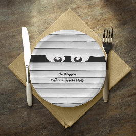 Plato De Papel Mummy Spooky Personalizado del partido Halloween