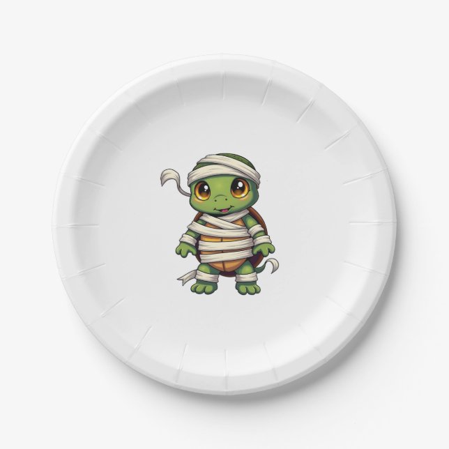 Plato De Papel Mummy Turtle (Anverso)