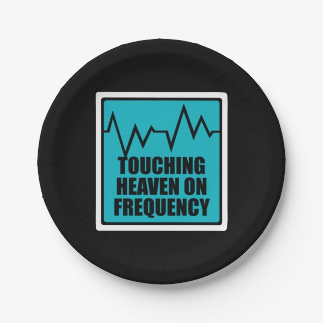 Plato De Papel Música Tocando El Cielo En La Frecuencia (Anverso)