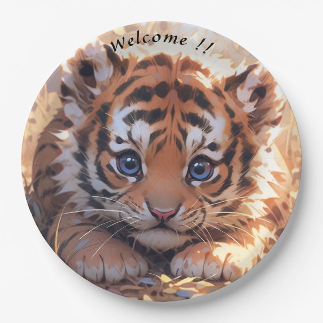 Plato De Papel Muy lindo (Anverso)