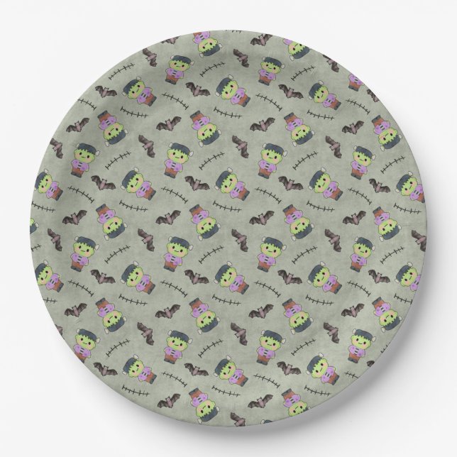 Plato De Papel My Little Frankenstein - Seamless (Anverso)